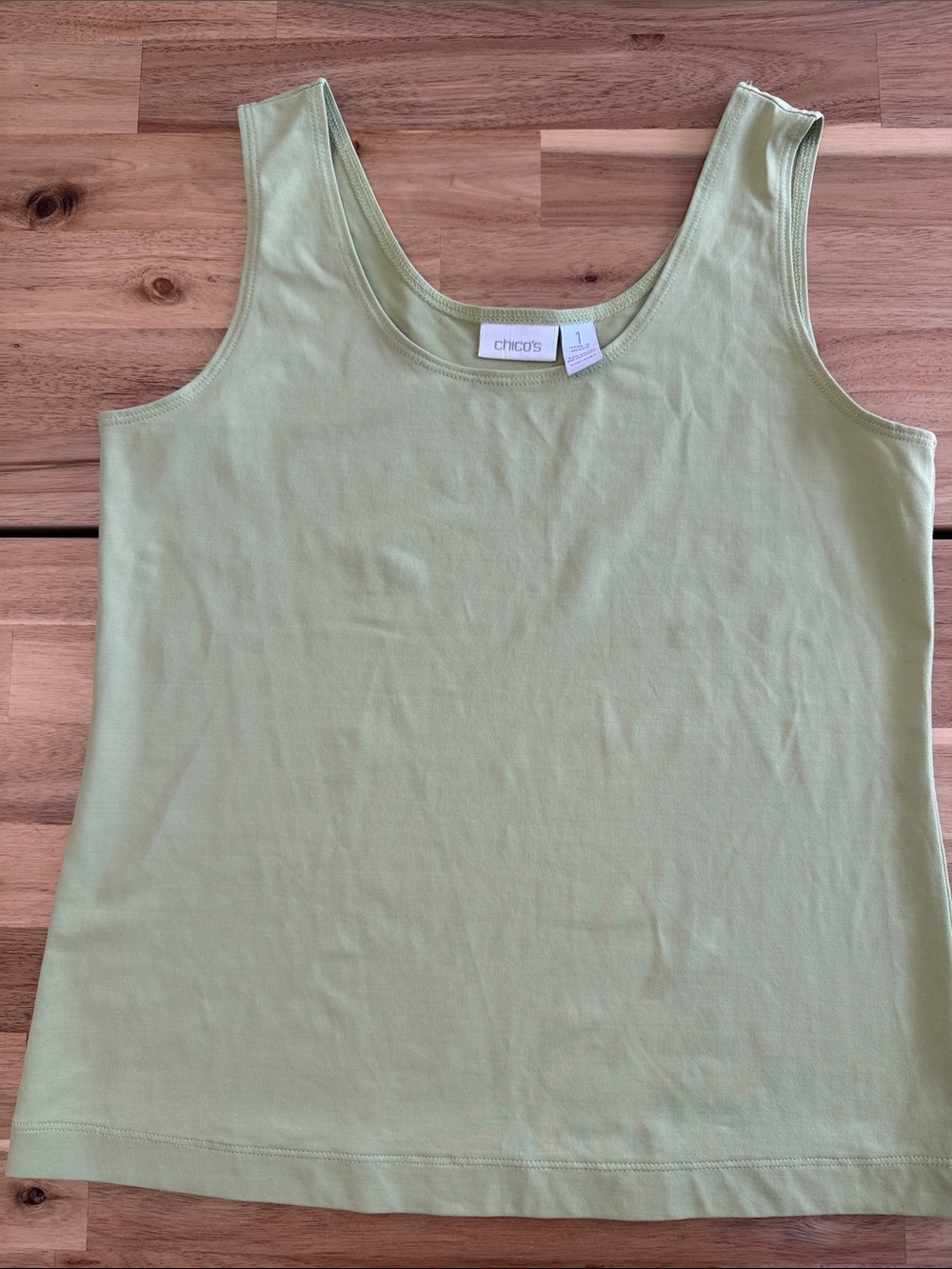 Chico's Light Sage Green Scoop Neck Tank